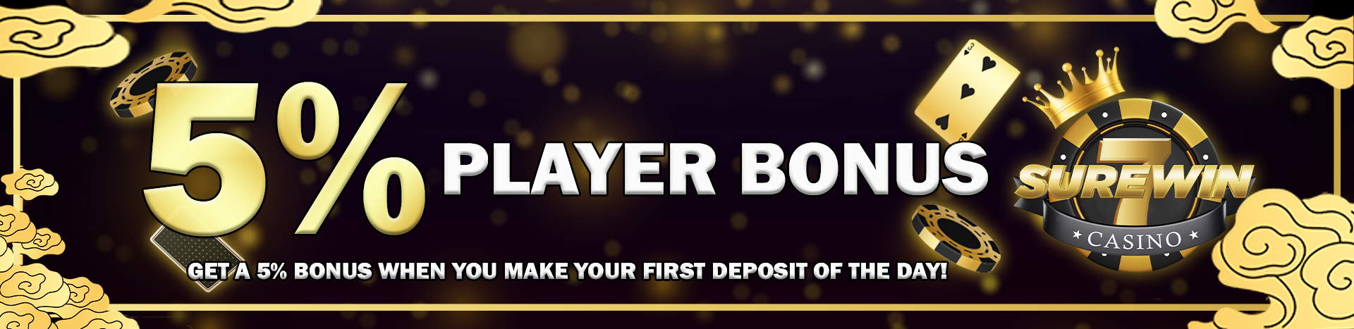 5% Daily Deposit Bonus 5% Daily Deposit Bonus